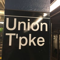 Photo taken at MTA Subway - Union Tpke/Kew Gardens (E/F) by Jason K. on 2/24/2019