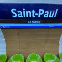 Photo taken at Métro Saint-Paul – Le Marais [1] by Tzo K. on 1/4/2024