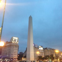 Photo taken at Obelisco - Plaza de la República by Roberto F. on 5/1/2013