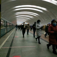 Photo taken at metro Kantemirovskaya by after on 3/4/2021