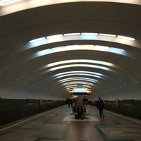 Photo taken at metro Kantemirovskaya by after on 10/13/2019