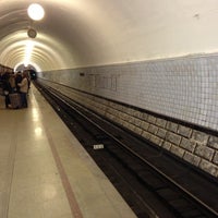 Photo taken at metro Dinamo by Aleksej L. on 4/25/2013