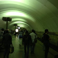 Photo taken at metro Timiryazevskaya by Aleksej L. on 5/11/2013