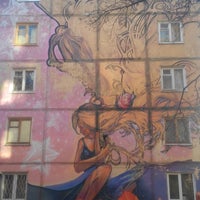 Photo taken at Граффити на домах на Бабушкинской by Kamila on 10/12/2013