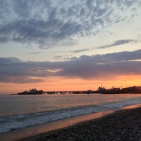 Photo taken at Центральный пляж Туапсе by Arseni on 5/27/2016