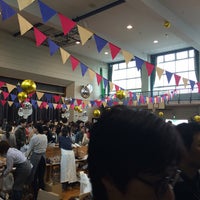 Photo taken at 池尻小学校第二体育館 by kat t. on 10/13/2014