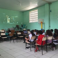 Photo taken at salão da capela do Abrigo by Cacio S. on 5/15/2017