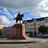 Photo taken at Памятник Великому князю Олегу Рязанскому by Viacheslav on 10/8/2017