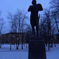 Photo taken at Памятник Г. Державину by Paul on 1/7/2014