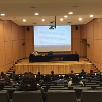 Photo taken at Auditorio Unidad de Posgrado by Irasema R. on 3/5/2016