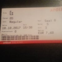 Das Foto wurde bei Apollo - Das Kino Wien von Molotov C. am 10/18/2017 aufgenommen