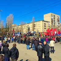 Photo taken at Памятник Ю.А. Гагарину by Алексей С. on 4/12/2015
