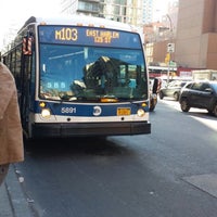 Photo taken at MTA Bus - Lexington Av &amp; E 74 St (M101/M102/M103) by Christian T. on 2/28/2014