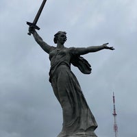 Photo taken at Монумент «Скорбящая мать» by Dmitry K. on 5/4/2021