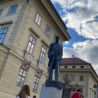 Photo taken at Statue of Tomáš Garrigue Masaryk by Cyril E. on 10/25/2022