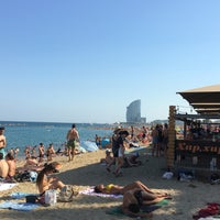 Photo taken at Barceloneta Beach by Lindsay E. on 8/15/2017