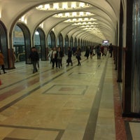 Photo taken at metro Mayakovskaya by Massacre on 4/20/2013