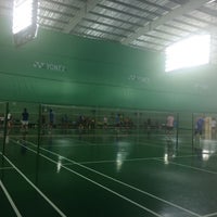 Photo taken at SP Badminton Court by Nip C. on 6/16/2017