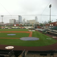 Photo taken at Dickey-Stephens Park by Danielle F. on 5/2/2013