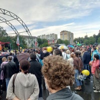 Photo taken at Сквер у ДК Колющенко by Олег Е. on 7/14/2017