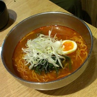 Photo taken at からし亭 韓麺1．0 東京イースト21店 by Masatoshi N. on 2/9/2013