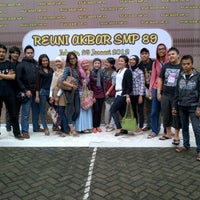 Photo taken at SMPN 89 Jakarta by Jingga K. on 1/29/2012