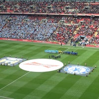 Photo taken at Wembley Stadium by Lisa Y. on 4/14/2013
