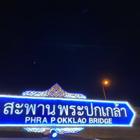 Photo taken at Phra Pok Klao Bridge by Apoorv on 10/6/2023
