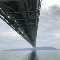 Photo taken at Akashi Kaikyo Bridge by Chie on 4/7/2024