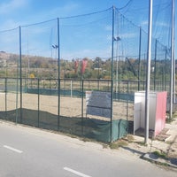 Photo taken at Skopje Beach Volleyball Court/Cage by Brett D. on 10/19/2017