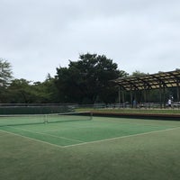Photo taken at Tennis Courts, Koganei Park by Conjunction Y. on 9/22/2018
