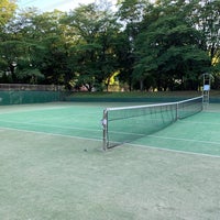 Photo taken at Tennis Courts, Koganei Park by Conjunction Y. on 6/17/2023