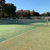 Photo taken at Tennis Courts, Koganei Park by Conjunction Y. on 10/30/2021
