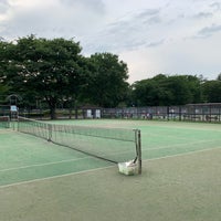 Photo taken at Tennis Courts, Koganei Park by Conjunction Y. on 6/26/2021