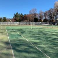 Photo taken at Tennis Courts, Koganei Park by Conjunction Y. on 12/24/2018