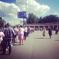 Photo taken at Кассы стадиона Лужники (левое крыло) by Олька З. on 8/17/2013
