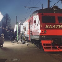Photo taken at Ж/д станция «Электродепо» by Danil S. on 10/19/2016