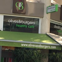 Photo taken at Olives &amp;amp; Burgers Healthy Café by Ozy A. on 2/11/2019