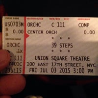 Photo taken at Union Square Theatre by Karen S. on 7/5/2015