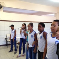 Photo taken at Escola Municipal Barbosa Romeo by Cássia C. on 10/18/2012