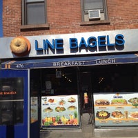 Photo taken at Line Bagels by Patrick M. on 7/30/2013