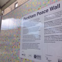 Photo taken at Peckham Peace Wall by Josef D. on 5/4/2015
