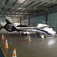 Photo taken at Hangar ABC Helicopter Support Services by Thiago C. on 3/7/2013
