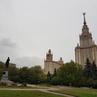 Photo taken at Памятник Ломоносову by Polina A. on 9/24/2018
