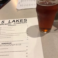 Photo taken at 5 Lakes Brewing Co by Chris W. on 8/13/2018