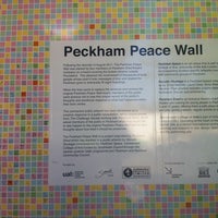 Photo taken at Peckham Peace Wall by Solo C. on 5/4/2013