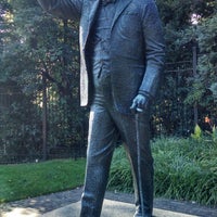 Photo taken at Sir Winston Churchill Statue by Tim O. on 10/25/2013
