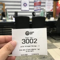 Foto diambil di Pejabat KWSP Seberang Jaya oleh Chuah San Ling pada 1/10/2020