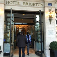 Photo taken at Hôtel Brighton by James H. on 12/6/2014