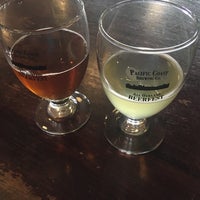 Photo taken at Pacific Coast Brewing Company by Maddie Mae on 10/21/2017